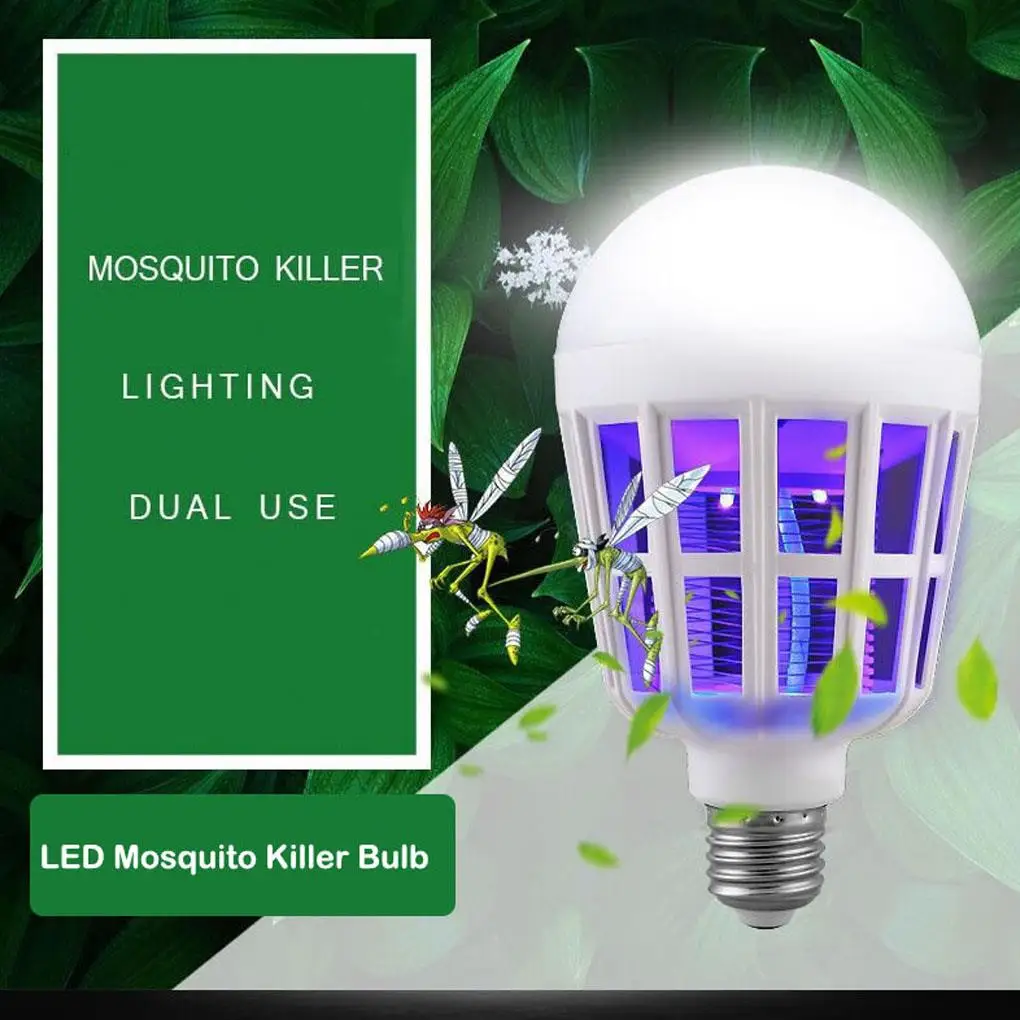 E27 Mosquito Killer светодиодный светильник 220V 110V Светодиодный лампа от насекомых от комаров насекомых Отпугиватель ночной мух ошибка ночник