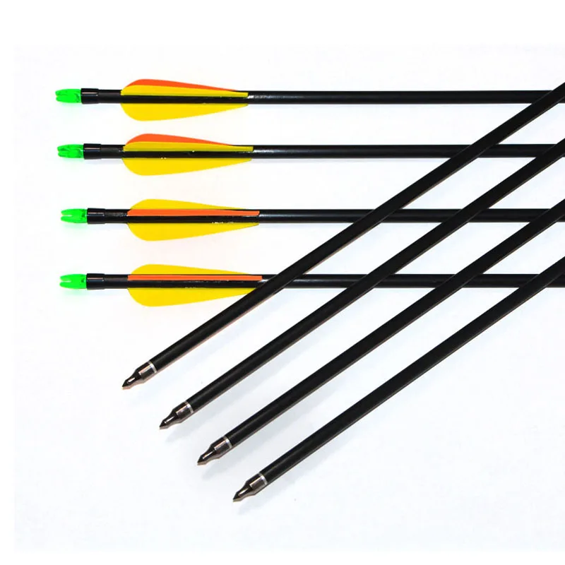 

Archery 6pcs Nock Adjustable And Replaceable Arrowhead Spine 500 Glass Fiber Arrow for Recurve Bow