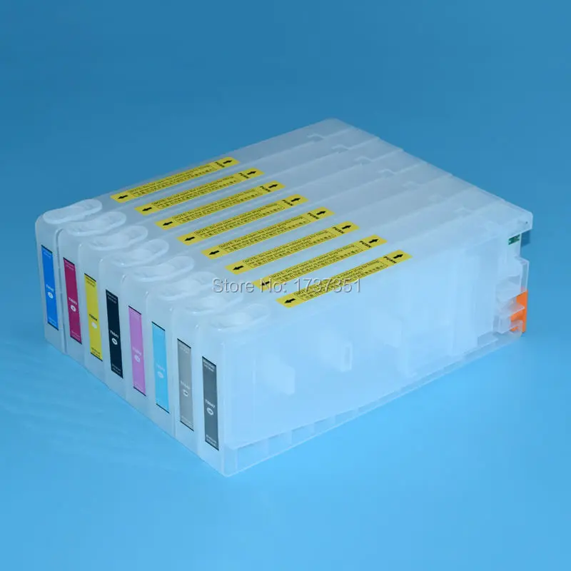 T5621 T5621 T5629 For Epson Stylus Pro 9800 printer cartridge with resettable chip 8 color 350ml 