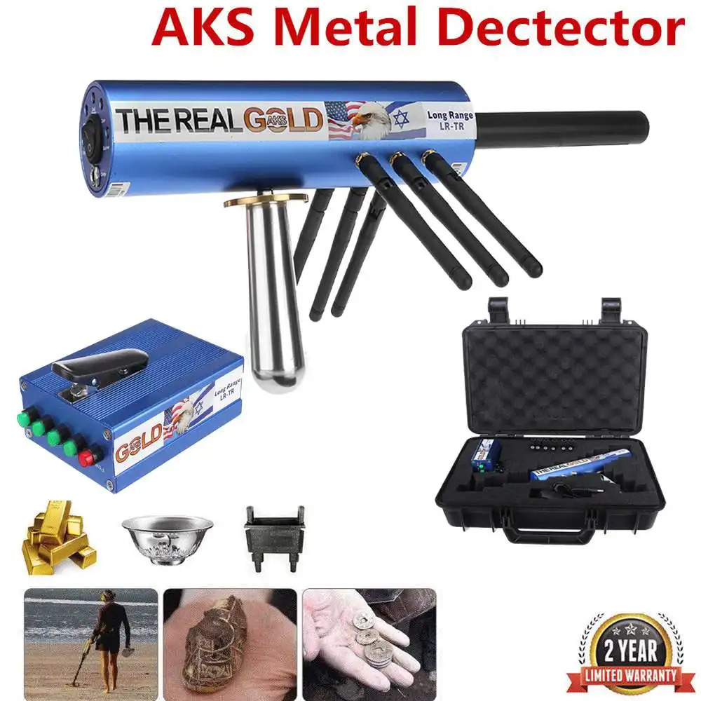 AKS Handhold Pro детектор металла/золота 6000 м Диапазон 6 антенный обнаружитель алмазов w/Чехол детектор золота охотники за сокровищами обнаружения