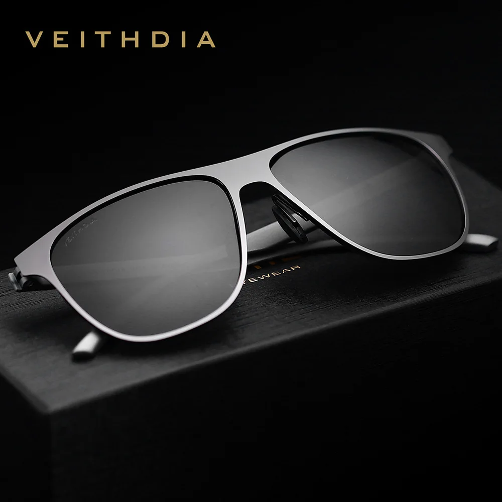 Beste VEITHDIA Brand Designer Unisex Rvs TR90 Mannen Zonnebril Gepolariseerde UV400 Lens Zonnebril Voor Vrouwen gafas de sol 3920