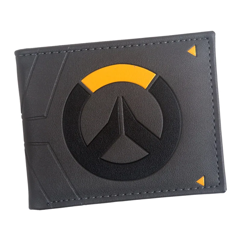 

wallet men Overwatch Logo Bi-Fold Wallet with Zipper coin pocket Card Holder Credit card slot ID window