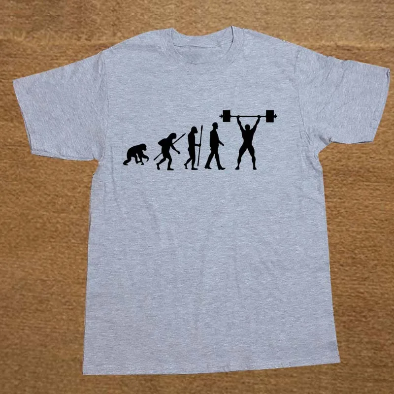 Camiseta de algodón de manga corta para hombre Camisetas Top Camisetas masculinas evolución divertida Camiseta de algodón de manga corta para hombre Camisetas Top Camisetas masculinas evolución divertida