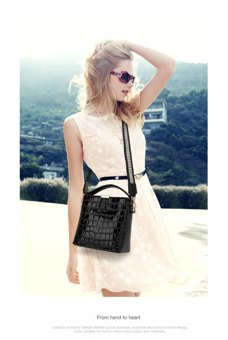 Crossbody Bolsas Das Senhoras Jacaré Bolsas De Grife Famosa Marca