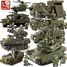 2018 Военная Униформа Танк мировой войны 2 армии цифры серии набор войска, Блочный конструктор кирпичи вертолет модель игрушечные лошадки подарок для детей