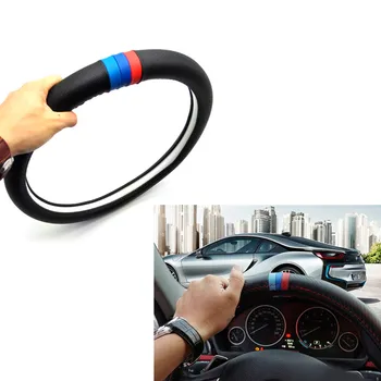 

High-Grade Brand 38cm Car-styling Steering Wheel Cover Universal For BMW X1 X3 X5 X6 E36 E39 E46 E30 E60 E90 E92 F20 F22 M3 M5