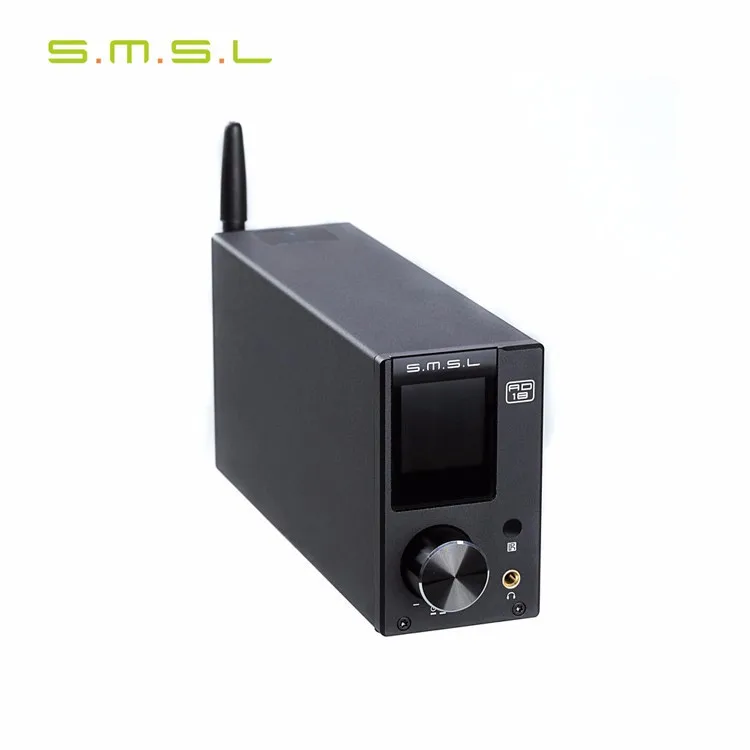 SMSL ad18 Hi-Fi аудио стерео усилитель с Bluetooth 4,2 поддерживает Apt-X, USB DSP полный цифровой усилитель мощности 2,1 динамик