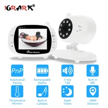 3," беспроводной 2,4 монитор GHz Baby Wi Fi с двухсторонним Intercome 8IR светодиодный 3 колыбельные IP камера безопасности камеры скрытого видеонаблюдения