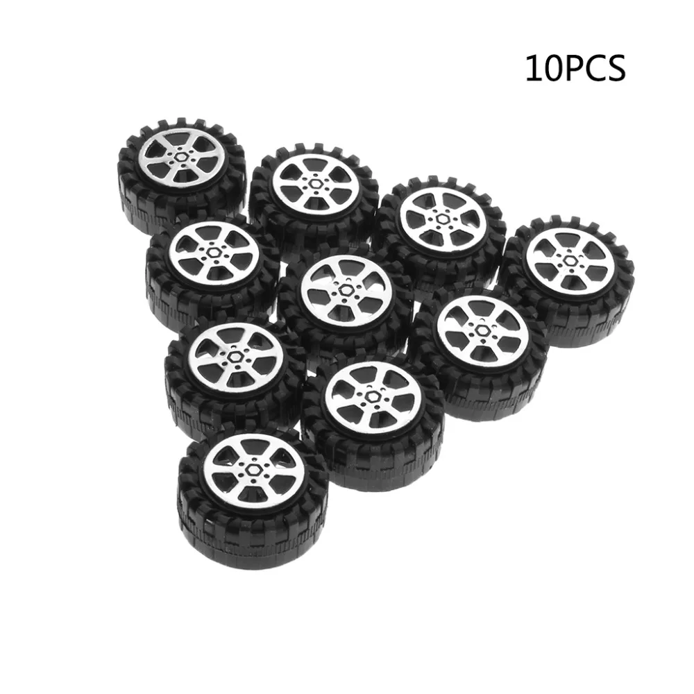 

10pcs Rubber Tire 24mm Wheel RC Model Toy Car Accessories Shaft Dimeter 2mm