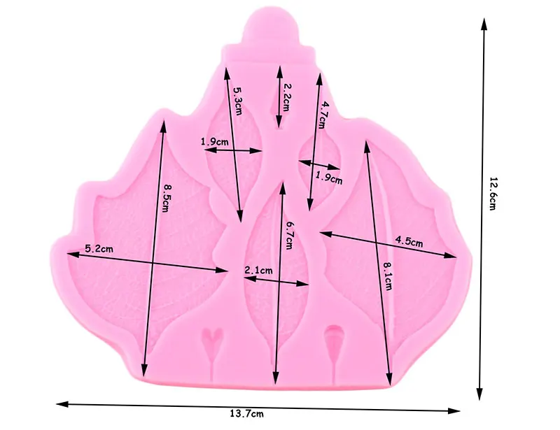 Poinsettia Flower Petal Silicone Mold 3D Leaves Cake Border Fondant Molds Cake Decorating Tools Chocolate Candy Fimo Clay Moulds