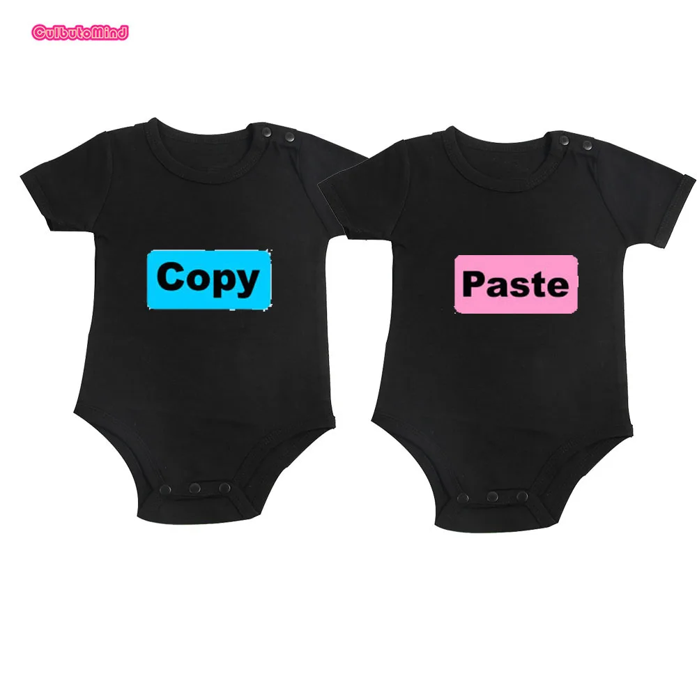 copy paste  in black onesie