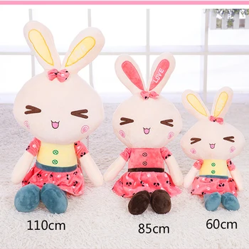 

Plush toy doll rabbit cute pillow birthday girl Adorable bunny size: 60 cm 80 110