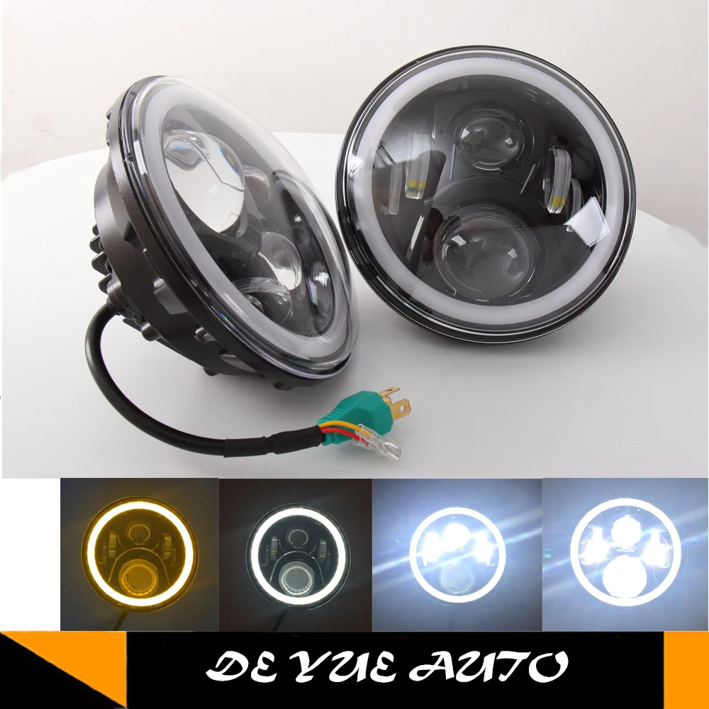 

for Toyota Land Cruiser 97w super bright waterproof 7 INCH LED HEADLIGHT parking lamp day light turn light for jeep wrangler