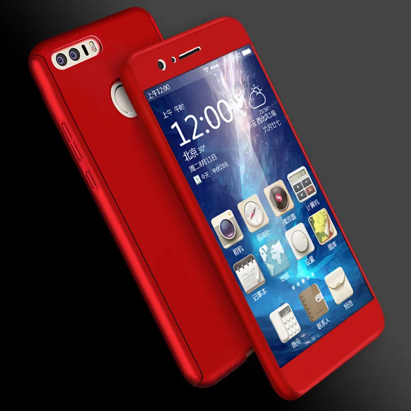 Beira 360 градусов полный корпус чехол для huawei P8 Lite P9 Plus P10 mate 9 Pro Honor 8 V9 гибридная