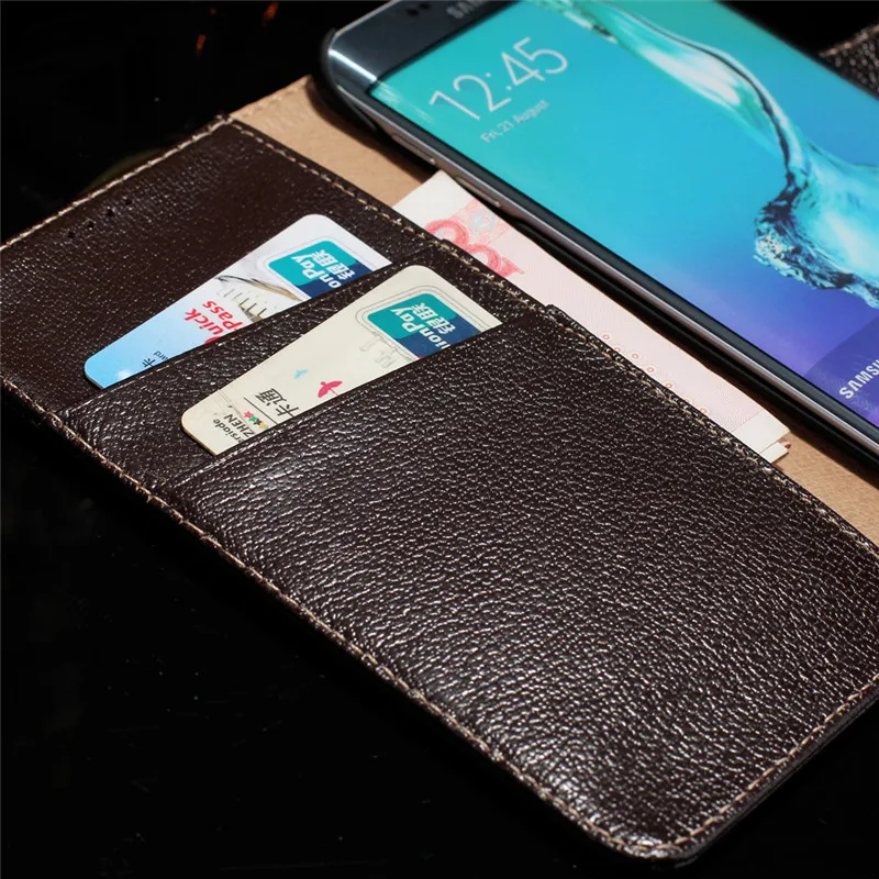 

CYBORIS Genuine Leather Case Wallet Case For Samsung Galaxy S6 edge plus Phone Cases With Card Slot for Samsung S7 S7 Edge