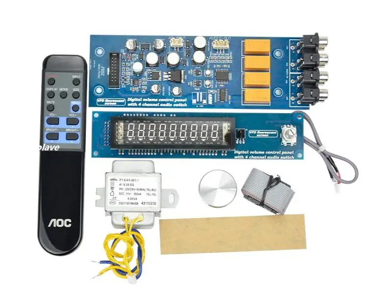 CS3310 VFD вакуумный флуоресцентный дисплей предусилитель доска DIY KIT пульт дистанционного управления amp доска с трансформатором