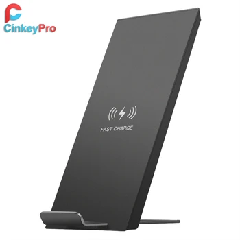 

CinkeyPro Wireless Charger Pad & Stand Quick Charge 2.0 Fast Charging for iPhone 7.5W 8 X Samsung S8 Qi Device Universal