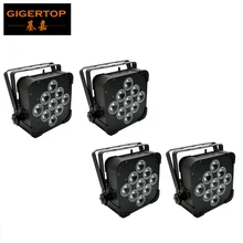 4XLOT беспроводные светильники на батарейках 9*18 Вт светодиодные парные прожекторы встроенный Быстрый 2,4 г беспроводной DMX приемник сигнала 15000 мАч литиевая батарея