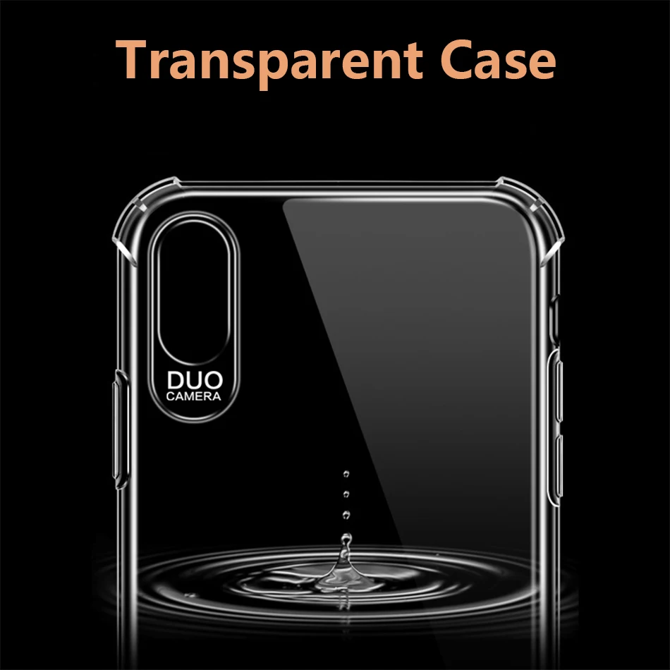 Caso de Huawei Mate 20 Pro caso cubierta de silicona transparente Funda Coque para Huawei P20 Lite P20 Pro Nova 3I Honor 8C caso