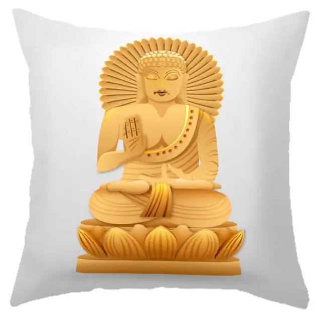 Meditation Cushion Pillow Decoracion Zen Buddhist Buddha Lotus Light