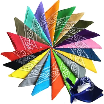 

1PC Cotton Blend Hip-hop Bandanas Head Scarf Scarves Wristband For Male Female