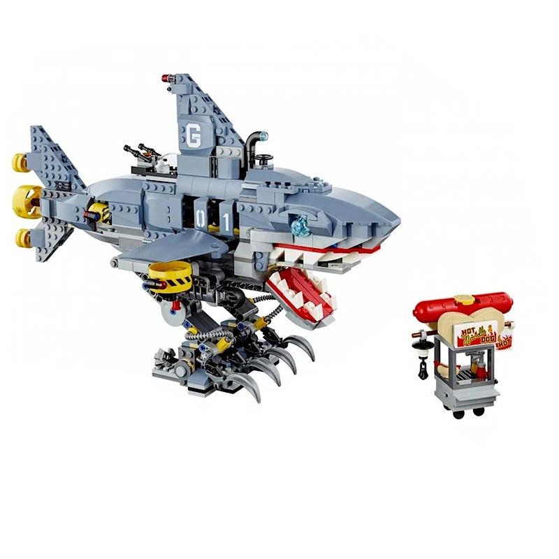 

06067 Garmadon Big Shark Fortress NinjagoES Series Jay Kai Cole Zane Building Blocks Toys for Children LEGOING 70656