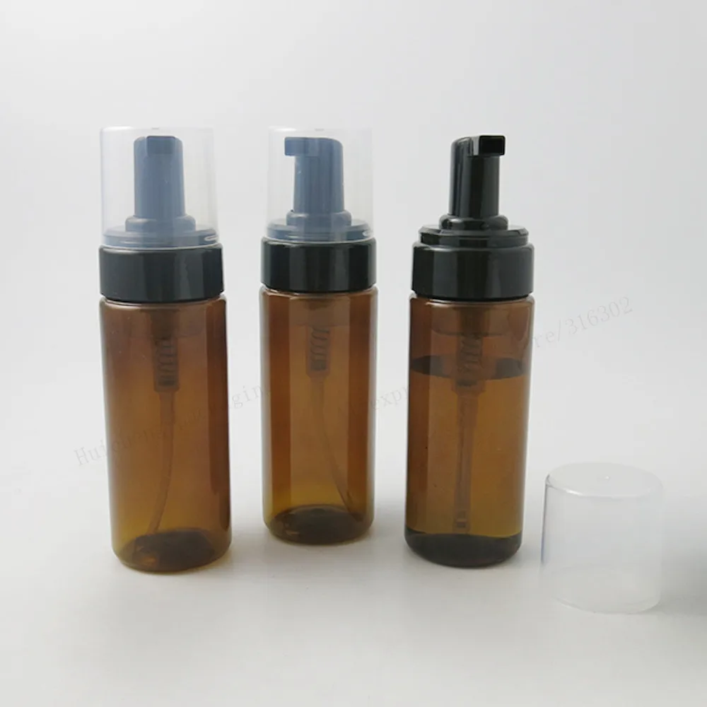 24-x-150ml-empty-amber-pet-plastic-foaming-bottle-soap-dispenser-container-3oz-foam-soap-dispense-foam-lotion-pump-bottle