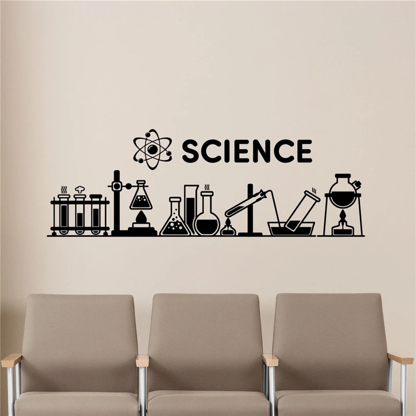 Science Wall Decal Chemistry Classroom Decor Education Poster Vinyl