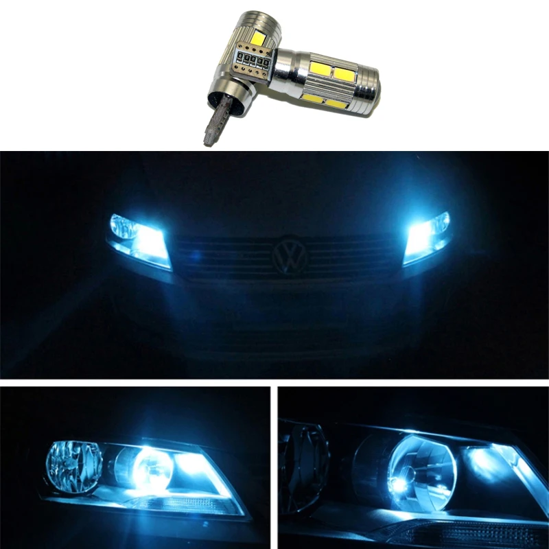 Габаритные огни T10 W5W 2 шт. 12 В светодиодный для VW Golf 5 6 Polo Jetta Bora Passat 3C CC B7 Tiguan Touareg