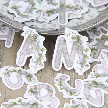 

52pcs Self-adhesive Fashion Waterproof English Alphabet Scrapbooking Stickers DIY Craft Sticker Photo Albums Decor Diary Decor