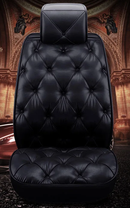 Искусственная кожа зимние подушки сиденья автомобиля полный толстой мест подушки для форд мондео согреться Чехлы для Honda City - Название цвета: photo color standard