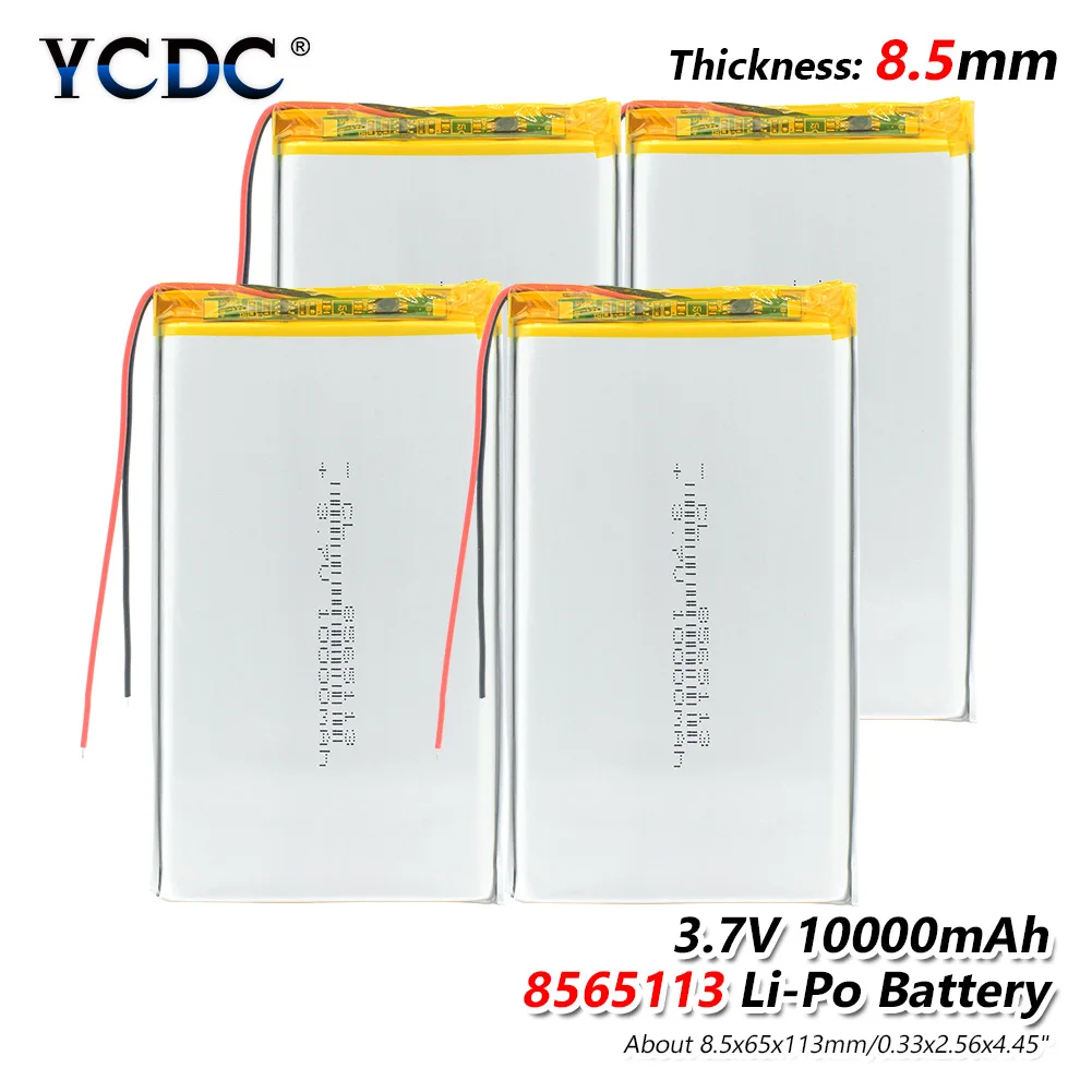 

Rechargeable 8565113 li-ion 3.7V 10000mAh Lithium Replacement Li-polymer Battery For Tablet DVD GPS MID Li-polymer Battery