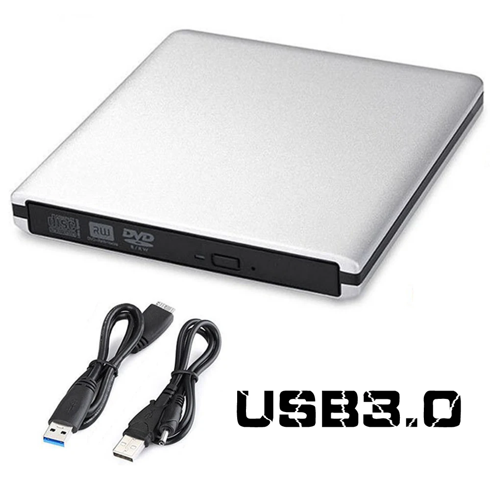 Ультра тонкий внешний USB 3,0 высокоскоростной CD-RW DVD-RW супер привод плеер писатель горелка для hp ASUS DELL samsung lenovo, ПК ноутбук