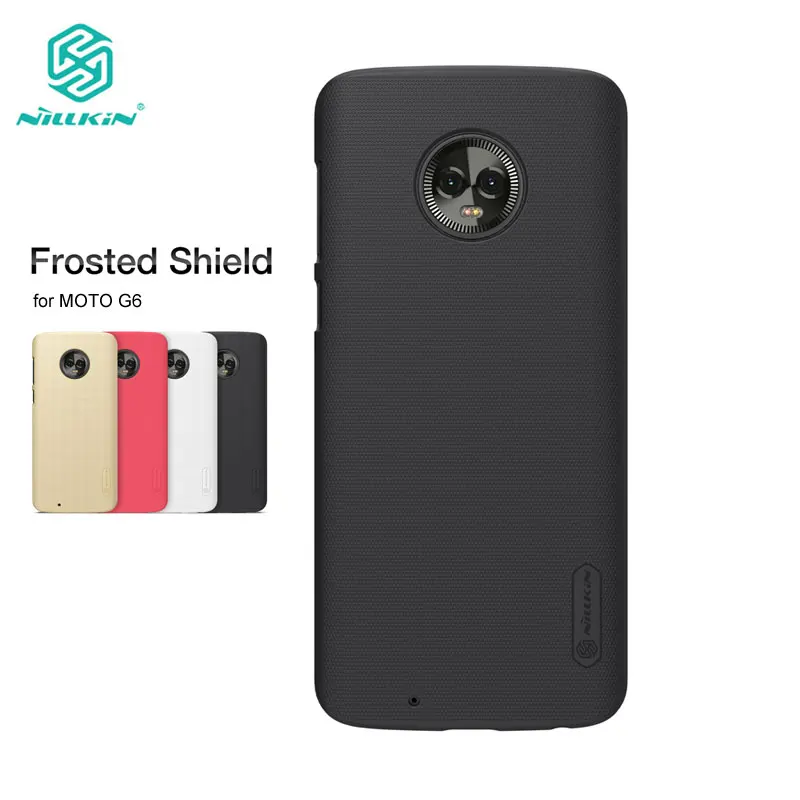 

Case For MOTO G6 Nillkin Frosted Shield PC Hard Back Cover sFor MOTO G6 Case