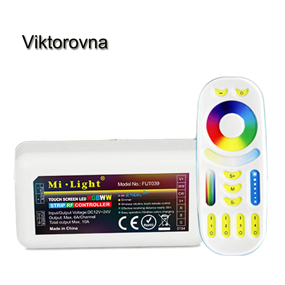 MiLight RGBWW RGBW 2 4g rf пульт дистанционного управления 12V 24V 4G RF беспроводной RGB CCT 4 зонный