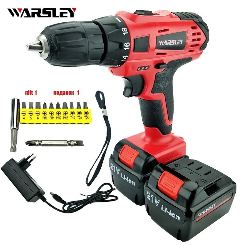 

21v power tools electric Drill Electric Cordless Drill Batteries Screwdriver Mini Drill electric drilling Lithium-Ion Europlug