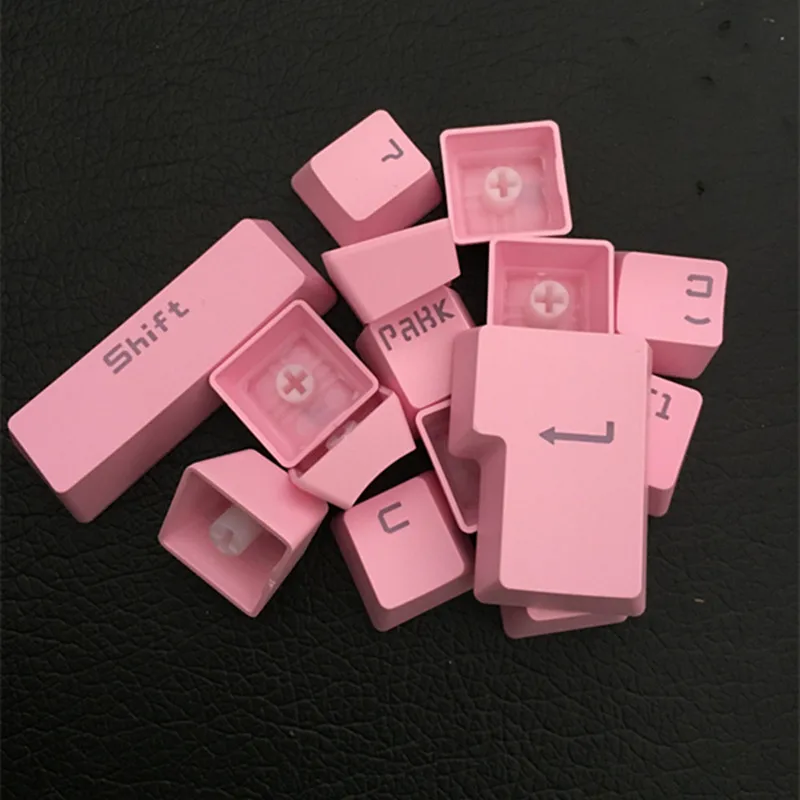 

104 Keys OEM Profile Cherry MX Switches Mechanical Keyboard Keycaps ABS Pink Color Backlight Caps