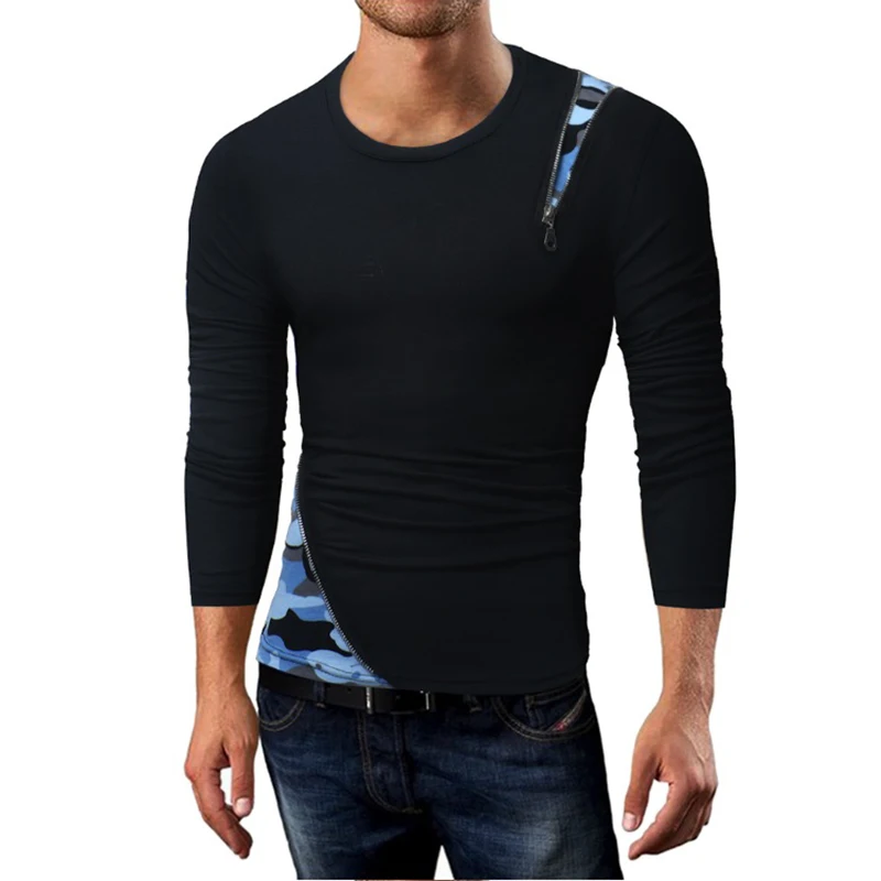 black with blue