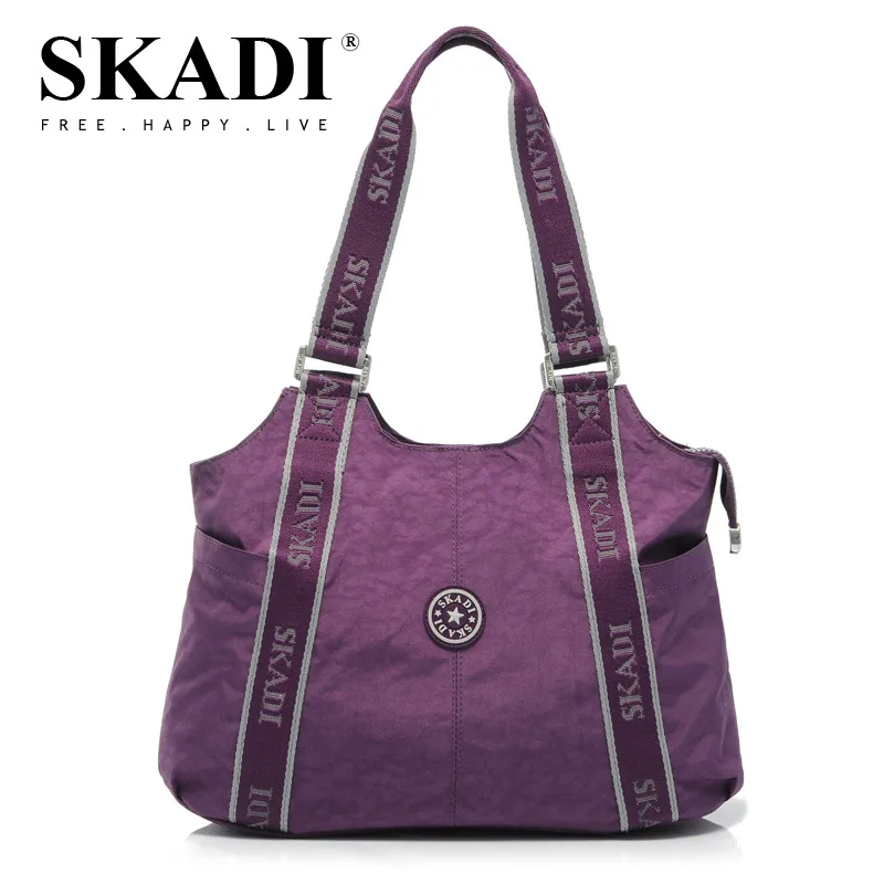 New Washing Pure Oxford Female Single Shoulder Bag Fashion Solid