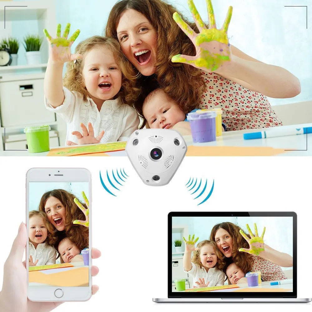 Kruiqi 960P IP Camera Wifi Security Night Vision IR Cut Two Way Audio Smart CCTV Surveillance Wireless IP Camera