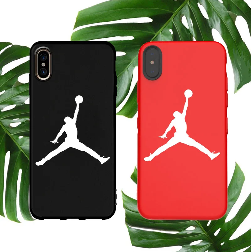 

Sports AIR jordan soft phone cover case for iphone X XS MAX XR 8 7 6 6S plus 5 5s se cases matte silicon basketball coque Couple