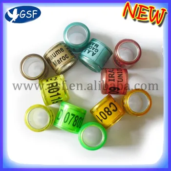 

8mm racing pigeon rings aluminm with plastic rings for racing pigeon