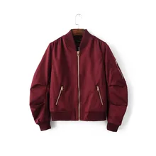 2017 Women Flight Bomber Jackets New arrival hot sale Spring Autumn Army Green Lady Casual short Coat outerwear Navy Black