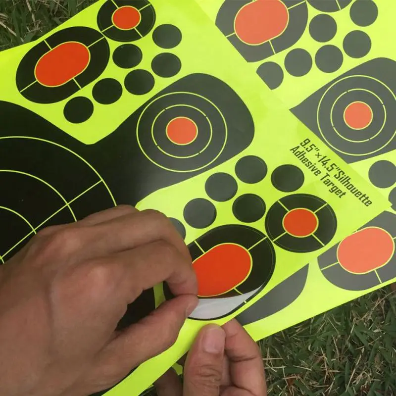 

10PACK Realistic 9.5x12.5 inches Targets for Shooting paster sticker paper,roll packaged not folded