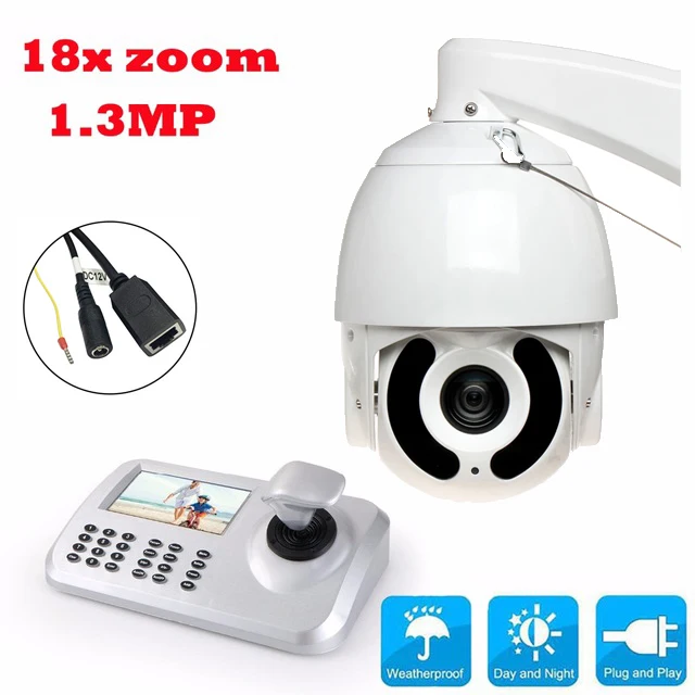 18x оптический зум HD 960P 1.3MP Высокоскоростная купольная камера CCTV PTZ 150 м ИК