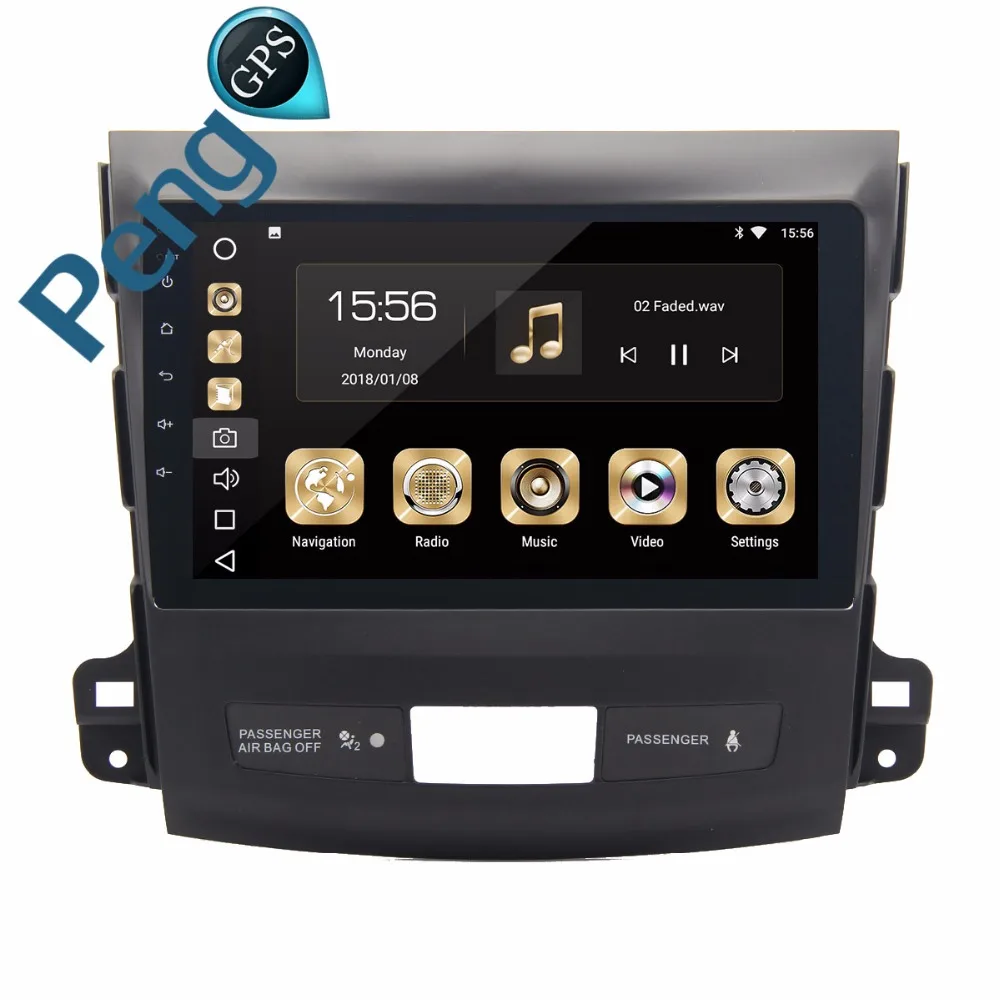 

4G+32G Octa Core Android 8.0 Two Din Cat DVD Player for Mitsubishi Outlander 2006~2012 GPS Navigation supports Rockford Headunit