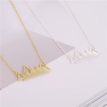 

30pcs 2017 New Fashion Dainty Snow Mountain Pendant Necklace Snowcap Mountain Traveller Jewelry Outdoors Necklace Wholesale