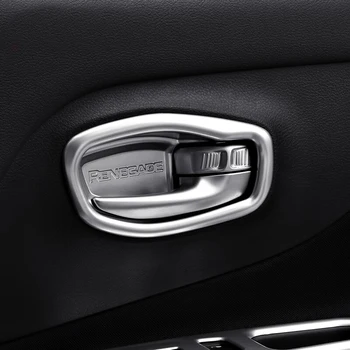 

FOR Jeep Renegade (BU) 2015 2016 2017 2018 ABS Matte Car inner door Bowl protector frame Car Styling Accessories 4 Pcs