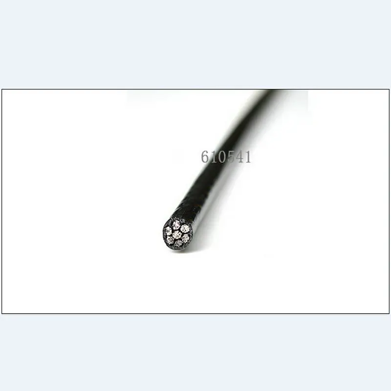 

100M 2.0MM Diameter (1.5MM Wire Rope And 0.25MM Coating) Black PVC Plastic Coating 7X7 304T Stainless Steel Wire Rope