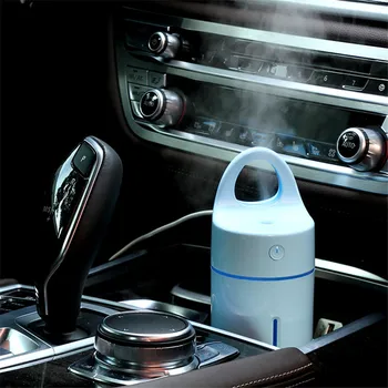 

Color Random Mini Car Humidifier Essential USB Ultrasonic Air Humidifier Aromatherapy Diffuser with LED Light for home